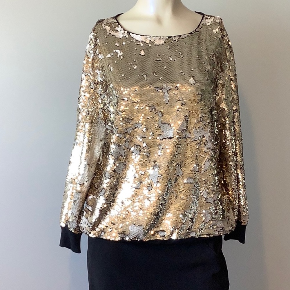 Lafayette 148 New York - Gold Sequined Sweatshirt style